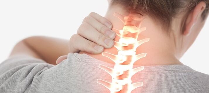 Osteochondrosis of the cervical spine, accompanied by neck pain